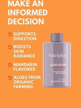 Farmasi Nutriplus Aloe Glow Bottle - Lavender and Orange